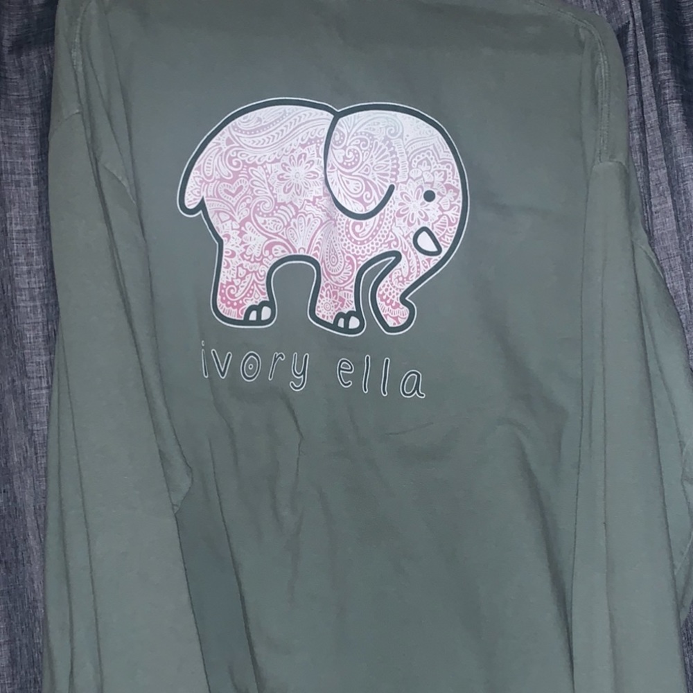 Ivory Ella Classic Fit Doodle Longsleeve Tee